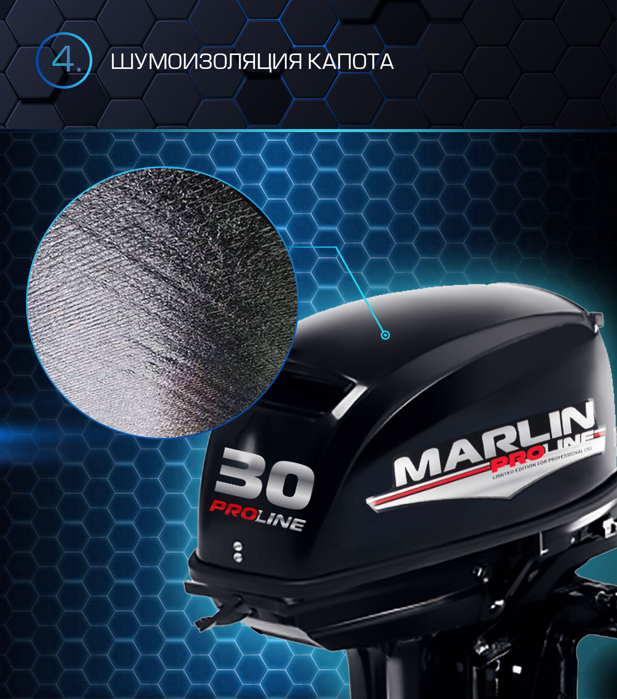 ЛОДОЧНЫЙ МОТОР MARLIN PROLINE MP 30(40) AMHS