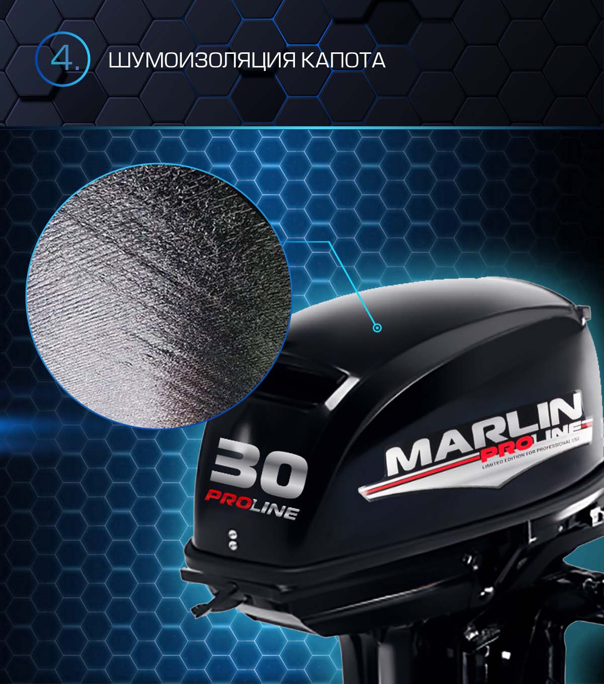 ЛОДОЧНЫЙ МОТОР MARLIN PROLINE MP 30(40) AMHL